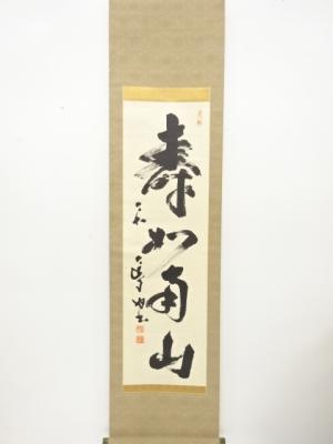 作家物　「寿如南山」　一行書　肉筆紙本掛軸